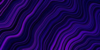 motif vectoriel violet clair avec des lignes courbes illustration colorée avec un motif de lignes courbes pour les pages de destination des sites Web