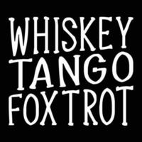 whisky tango fox-trot vecteur