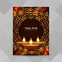 Abstrait Joyeux Diwali festival brochure design vecteur