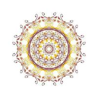 mandala modèle coloration livre art fond d'écran conception tuile modèle salutation carte autocollant dentelle. vecteur