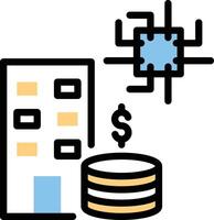 illustration vectorielle de services bancaires en ligne sur un arrière-plan.symboles de qualité premium.icônes vectorielles pour le concept et la conception graphique. vecteur