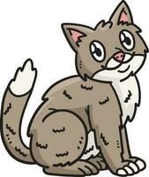 chat animal dessin animé couleur clipart illustration vecteur