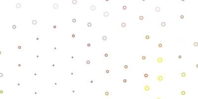 motif vectoriel jaune rouge clair avec des sphères