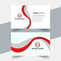 blanc affaires carte avec rouge forme vecteur