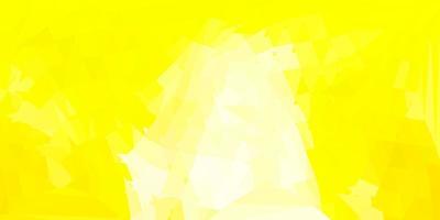 fond polygonale de vecteur jaune clair