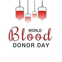 vecteur illustration de une Contexte pour monde du sang donneur journée.