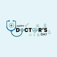 nationale médecins jour, monde médecins jour, international médecins jour, content médecins journée vecteur
