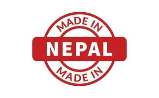 fabriqué dans Népal caoutchouc timbre vecteur