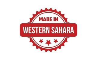 fabriqué dans occidental Sahara caoutchouc timbre vecteur
