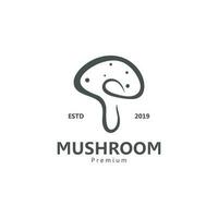 champignon logo modèle vecteur illustration