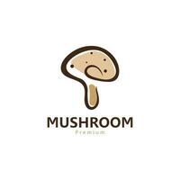 champignon logo modèle vecteur illustration