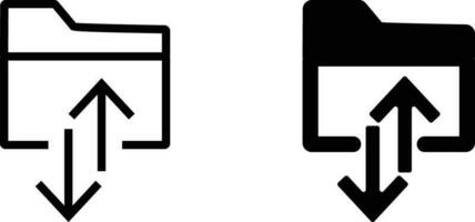 fichier transfert icône feuille, Facile branché plat style ligne et solide isolé vecteur illustration sur blanc Contexte. pour applications, logo, sites Internet, symbole , interface utilisateur, ux, graphique et la toile conception. eps dix.