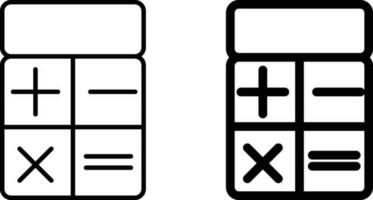 calculatrice icône feuille, Facile branché plat style ligne et solide isolé vecteur illustration sur blanc Contexte. pour applications, logo, sites Internet, symbole , interface utilisateur, ux, graphique et la toile conception. eps dix.