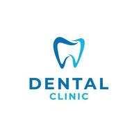 Créatif dentaire clinique logo conception illustration symbole icône vecteur
