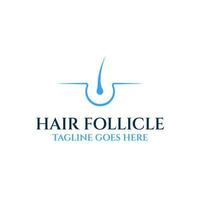 cheveux follicule logo pour cheveux se soucier clinique conception concept vecteur illustration symbole icône