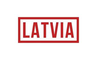 Lettonie caoutchouc timbre joint vecteur