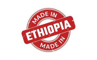 fabriqué dans Ethiopie caoutchouc timbre vecteur
