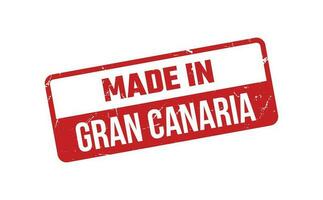 fabriqué dans gran Canaria caoutchouc timbre vecteur