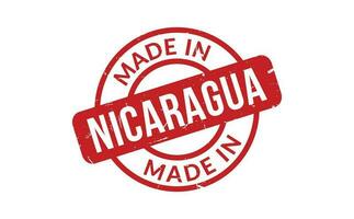 fabriqué dans Nicaragua caoutchouc timbre vecteur