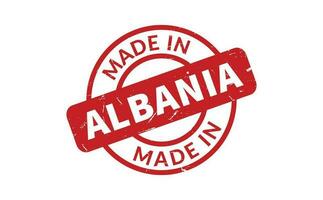 fabriqué dans Albanie caoutchouc timbre vecteur