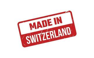 fabriqué dans Suisse caoutchouc timbre vecteur