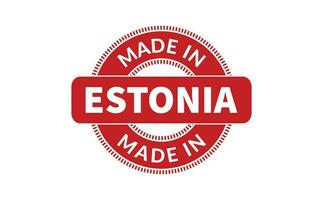 fabriqué dans Estonie caoutchouc timbre vecteur