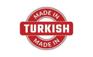 fabriqué dans turc caoutchouc timbre vecteur