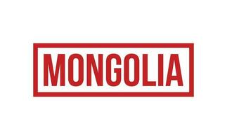 Mongolie caoutchouc timbre joint vecteur