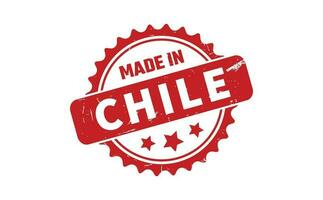 fabriqué dans Chili caoutchouc timbre vecteur