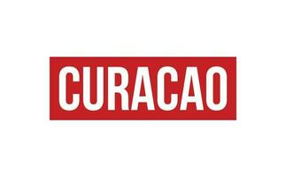 Curacao caoutchouc timbre joint vecteur