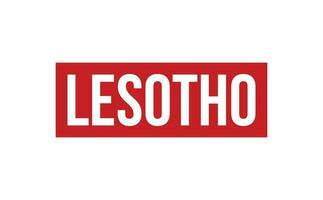 Lesotho caoutchouc timbre joint vecteur