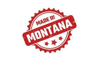 fabriqué dans Montana caoutchouc timbre vecteur
