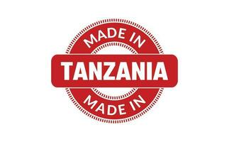 fabriqué dans Tanzanie caoutchouc timbre vecteur