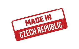 fabriqué dans tchèque république caoutchouc timbre vecteur