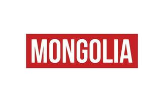 Mongolie caoutchouc timbre joint vecteur