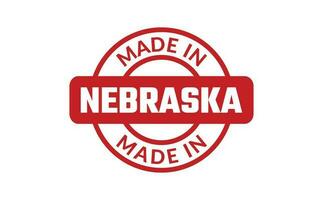 fabriqué dans Nebraska caoutchouc timbre vecteur
