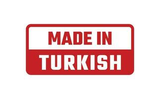 fabriqué dans turc caoutchouc timbre vecteur