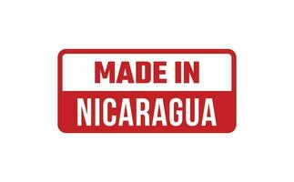 fabriqué dans Nicaragua caoutchouc timbre vecteur