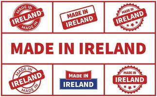 fabriqué dans Irlande caoutchouc timbre ensemble vecteur