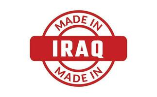 fabriqué dans Irak caoutchouc timbre vecteur