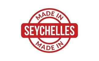 fabriqué dans les Seychelles caoutchouc timbre vecteur