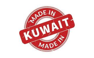 fabriqué dans Koweit caoutchouc timbre vecteur