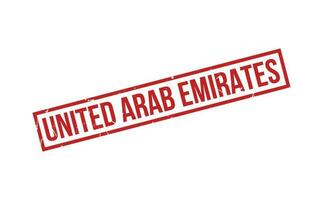 uni arabe émirats caoutchouc timbre joint vecteur