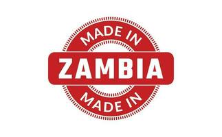 fabriqué dans Zambie caoutchouc timbre vecteur