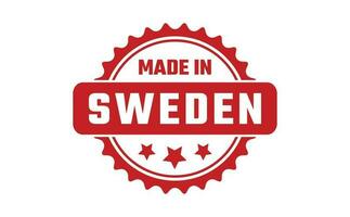 fabriqué dans Suède caoutchouc timbre vecteur