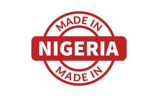 fabriqué dans Nigeria caoutchouc timbre vecteur