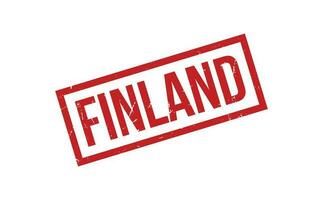 Finlande caoutchouc timbre joint vecteur