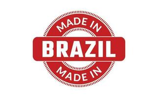 fabriqué dans Brésil caoutchouc timbre vecteur