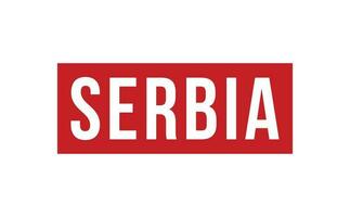 Serbie caoutchouc timbre joint vecteur