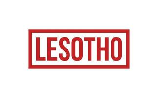Lesotho caoutchouc timbre joint vecteur